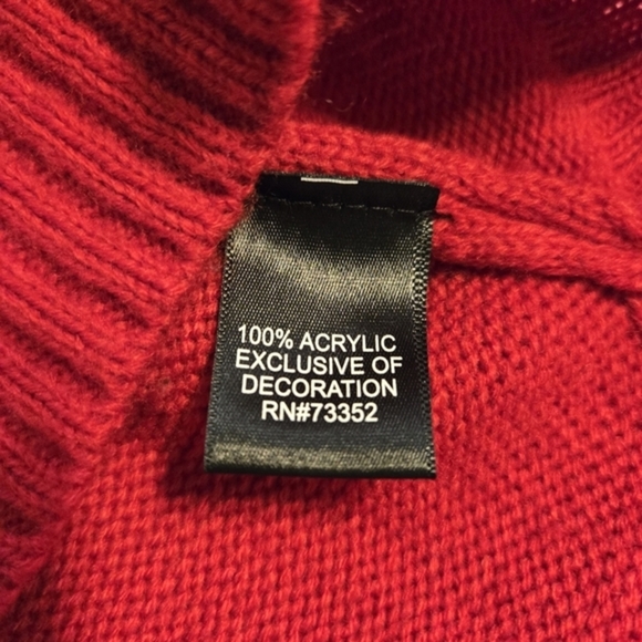 United‎ States Sweaters Women's Ugly Christmas Reindeer 3D Long Sleeve Medium - Picture 11 of 16